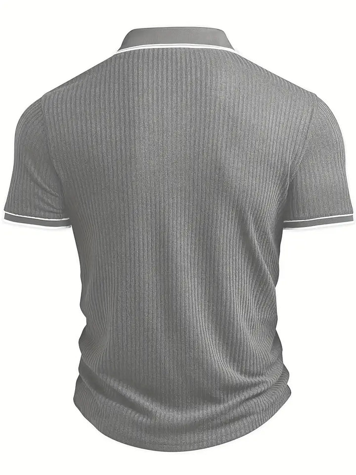 Lässiger Look mit dem Herren Kurzarm Strick Polo
