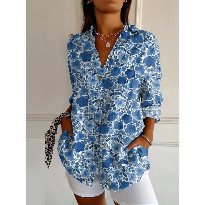 Damen Geblümte Bluse – Elegant, Lässig & Komfortabel für jeden Tag
