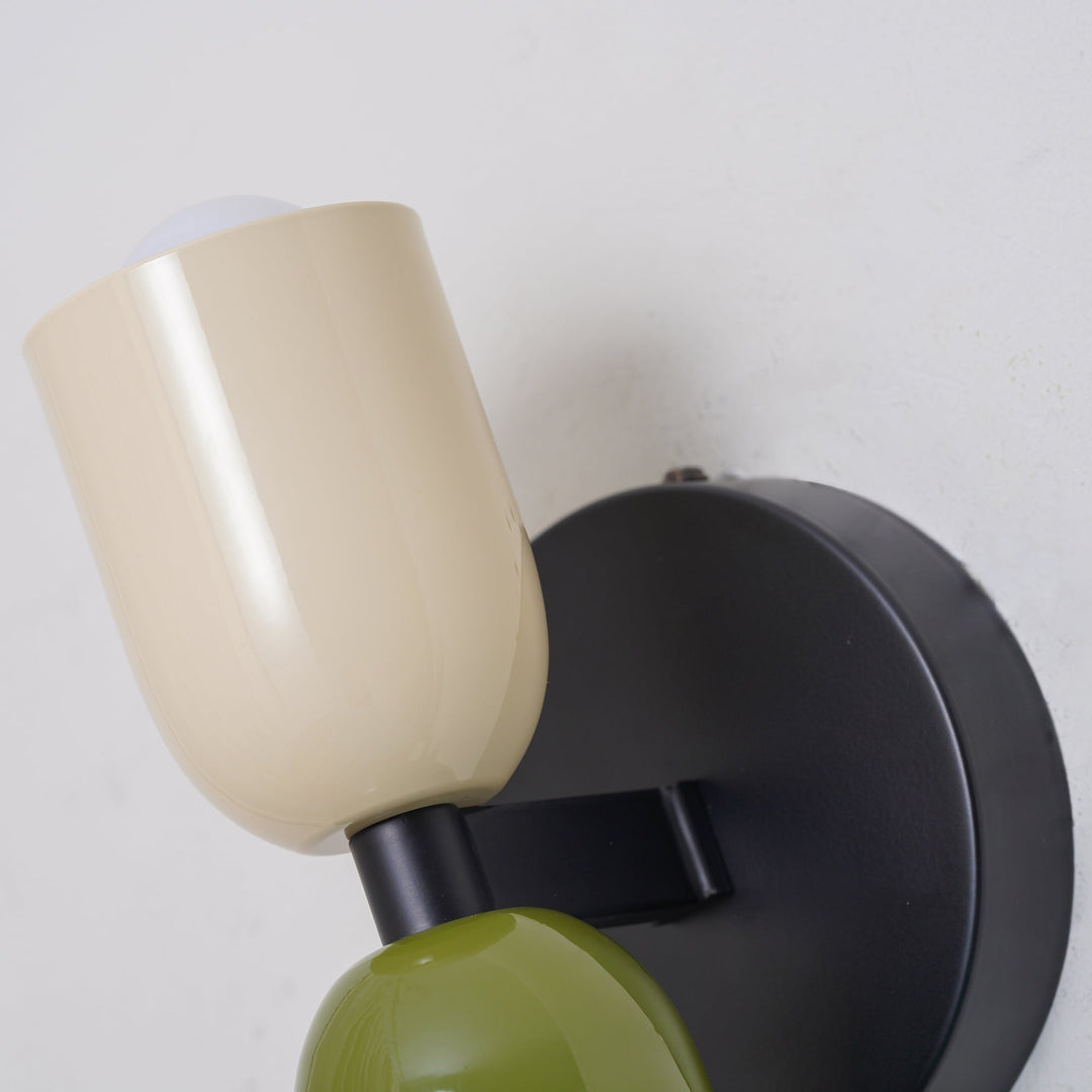 Vintage Doppelkopf Wandlampe für kreative Heimdekoration
