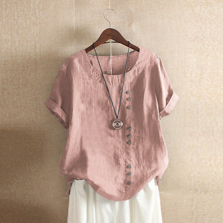 Damen T-Shirt in elegantem Schnitt, ideal für Freizeit, Alltag und modische Outfits.