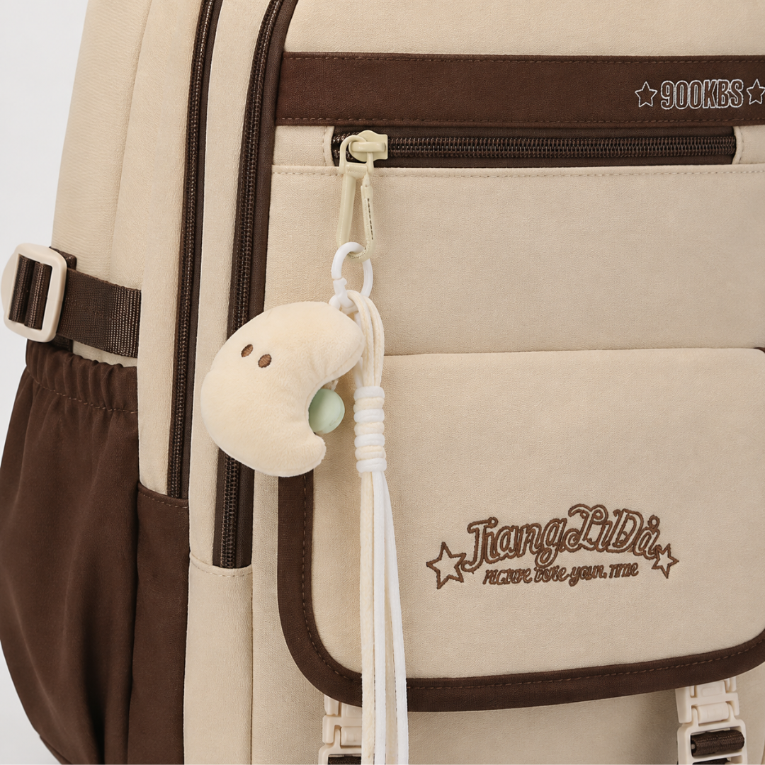 Veylore Oxford Rucksack in Grau im Alltagseinsatz