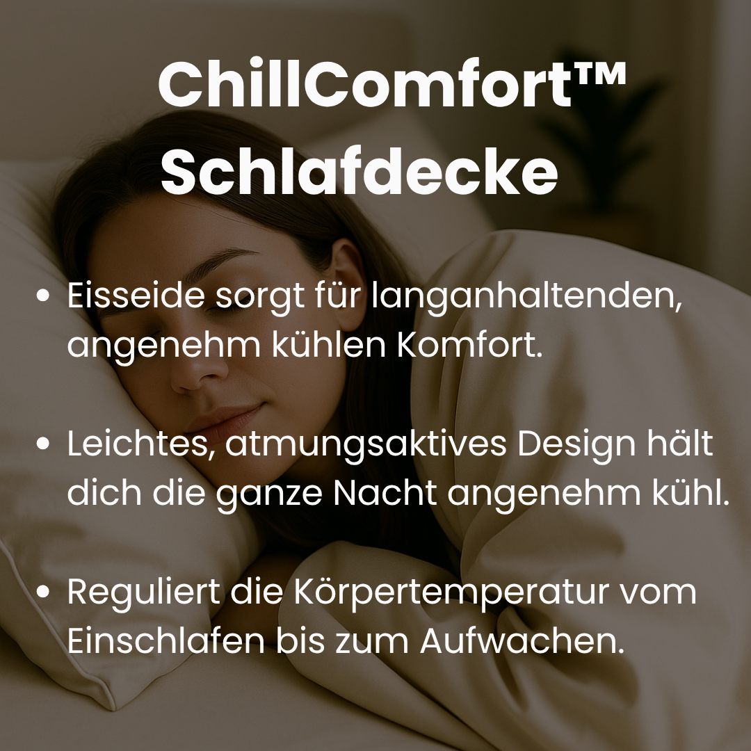 Weiche Eisseide-Decke unisex, kühlend & komfortabel, perfekt als Sommer-Schlafdecke.