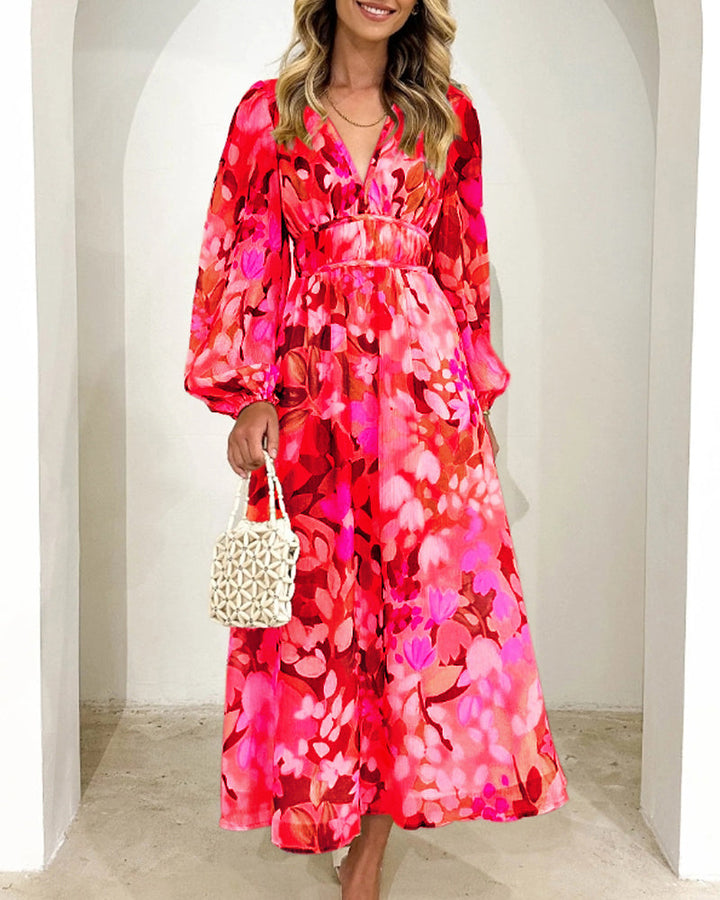 Festliches Damenkleid mit Bindegürtel für die Taille