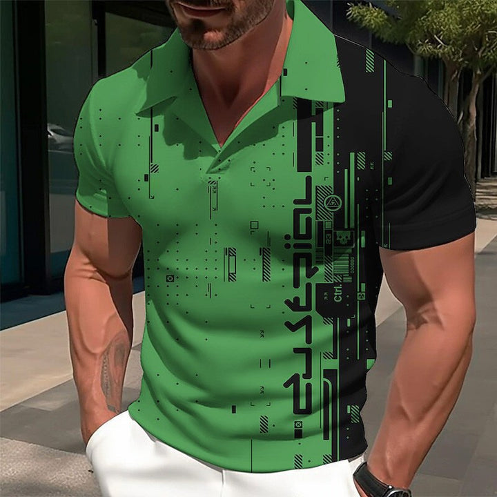 Herren Golfshirt - Atmungsaktiver V-Ausschnitt | Modernes Design