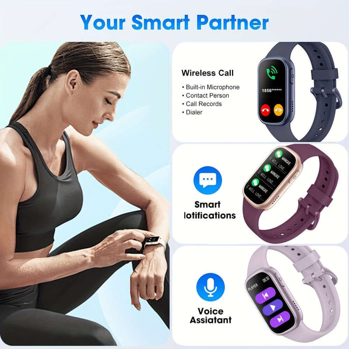Smartwatch – Aktivitätsuhr mit Schrittzähler & langer Akkulaufzeit