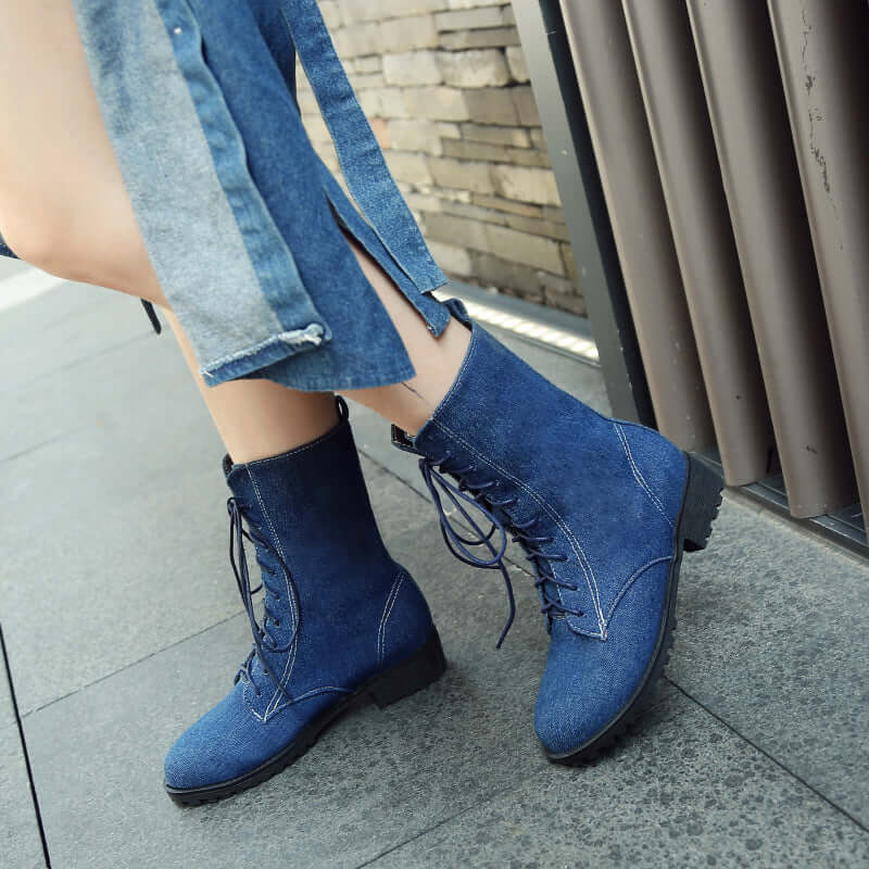 Damen-Schnürschuhe: Niedriger Absatz, Komfort & Stil