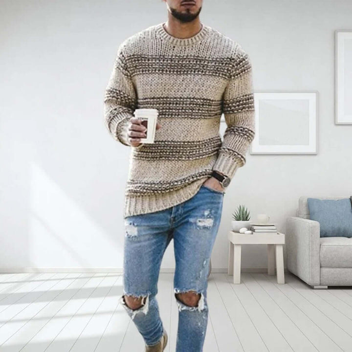 Herrenpullover Grobstrick Skandinavisch