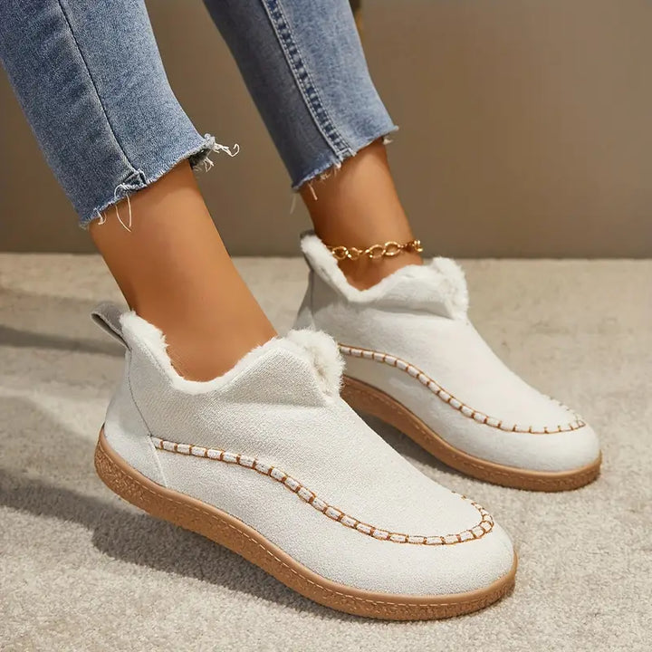 Damen Knöchelstiefel mit und Rundzehen