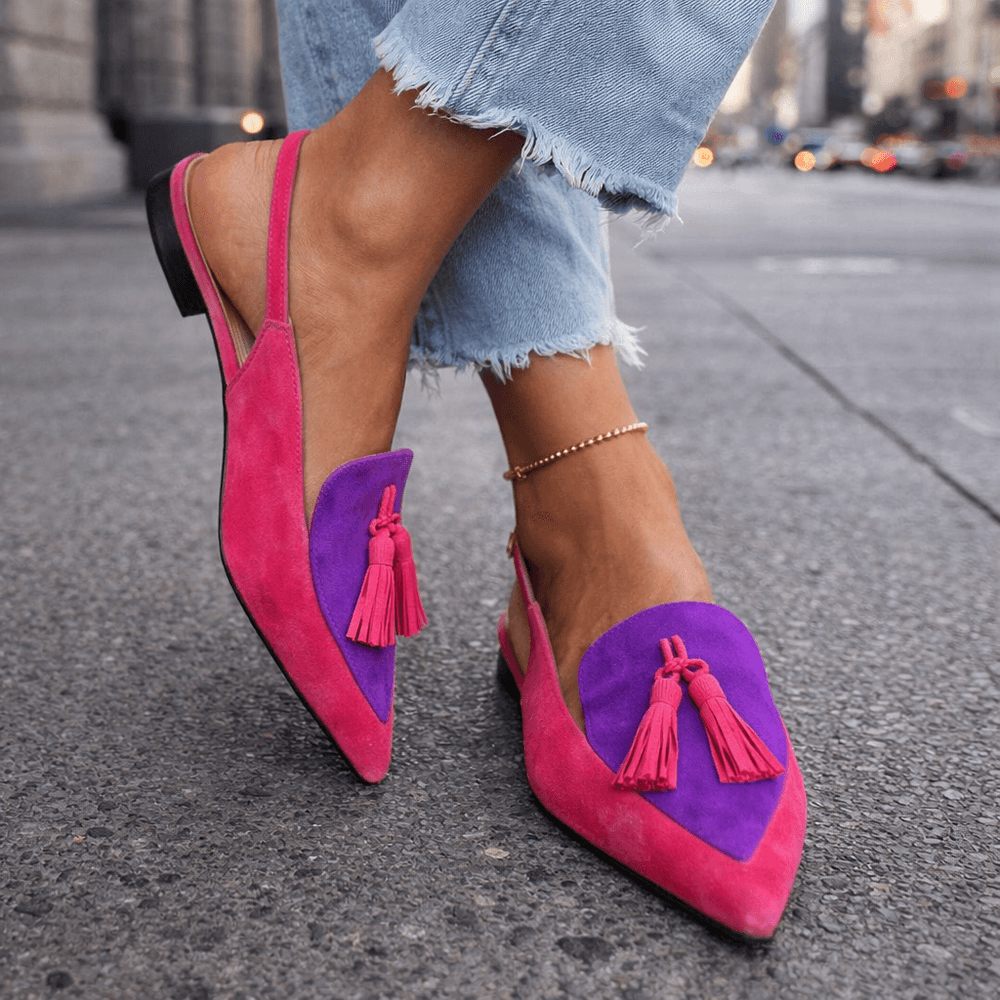 Elegante Slingback-Sandalen für Damen in Pink und Lila