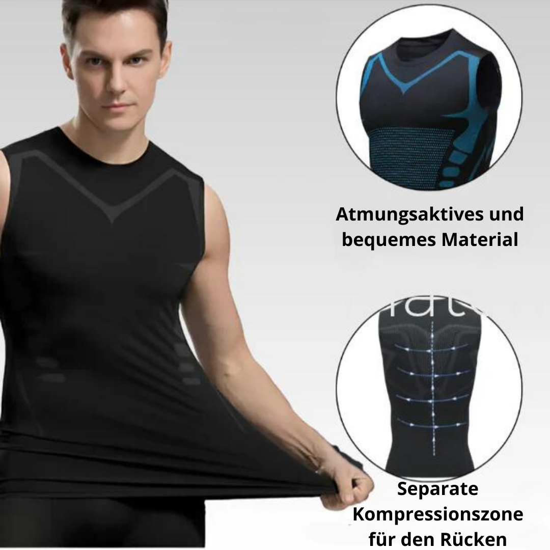 Haltungs-Kompressionsweste für Herren, stützt den Rücken, verbessert die Körperhaltung, bietet Komfort als Unterhemd.