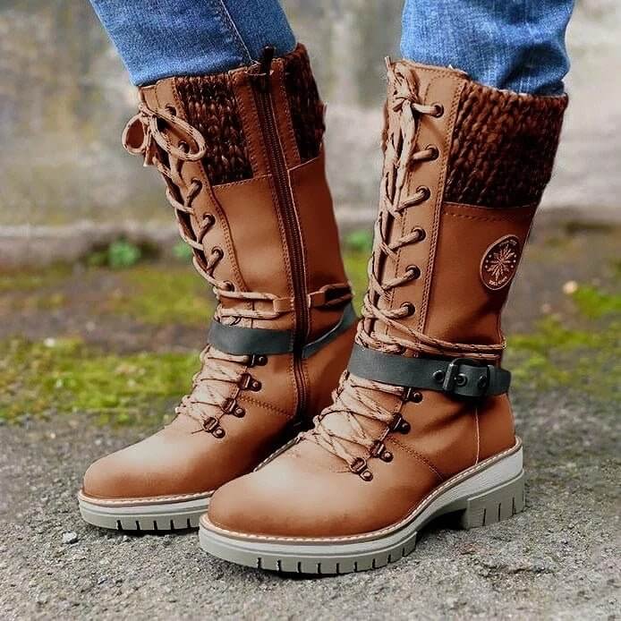 Warme Damen Winterstiefel mit orthopädischer Sohle