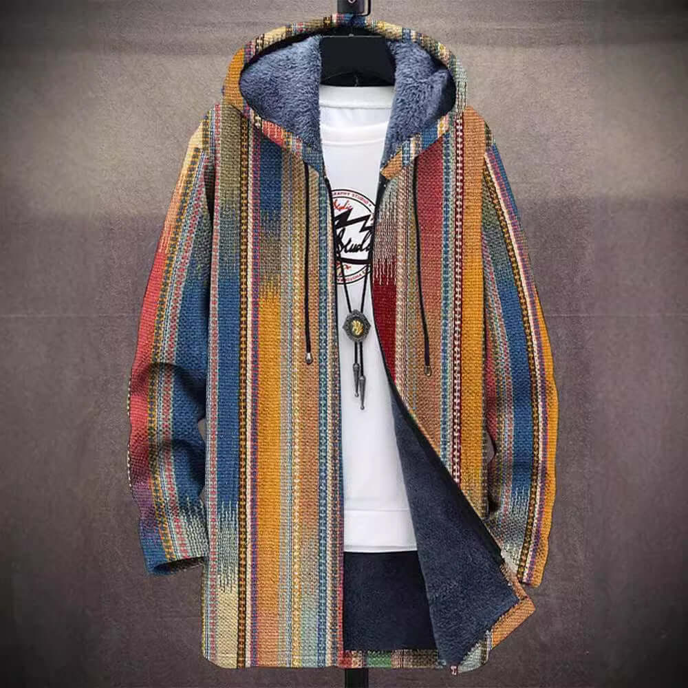 Damen Kunst-inspirierte Strickjacke im lässigen Stil