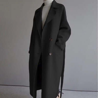 Damen Mantel - Lang, Casual, Warm