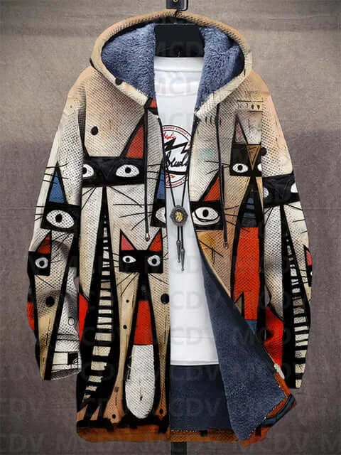 Luxuriöse künstlerische Strickjacke