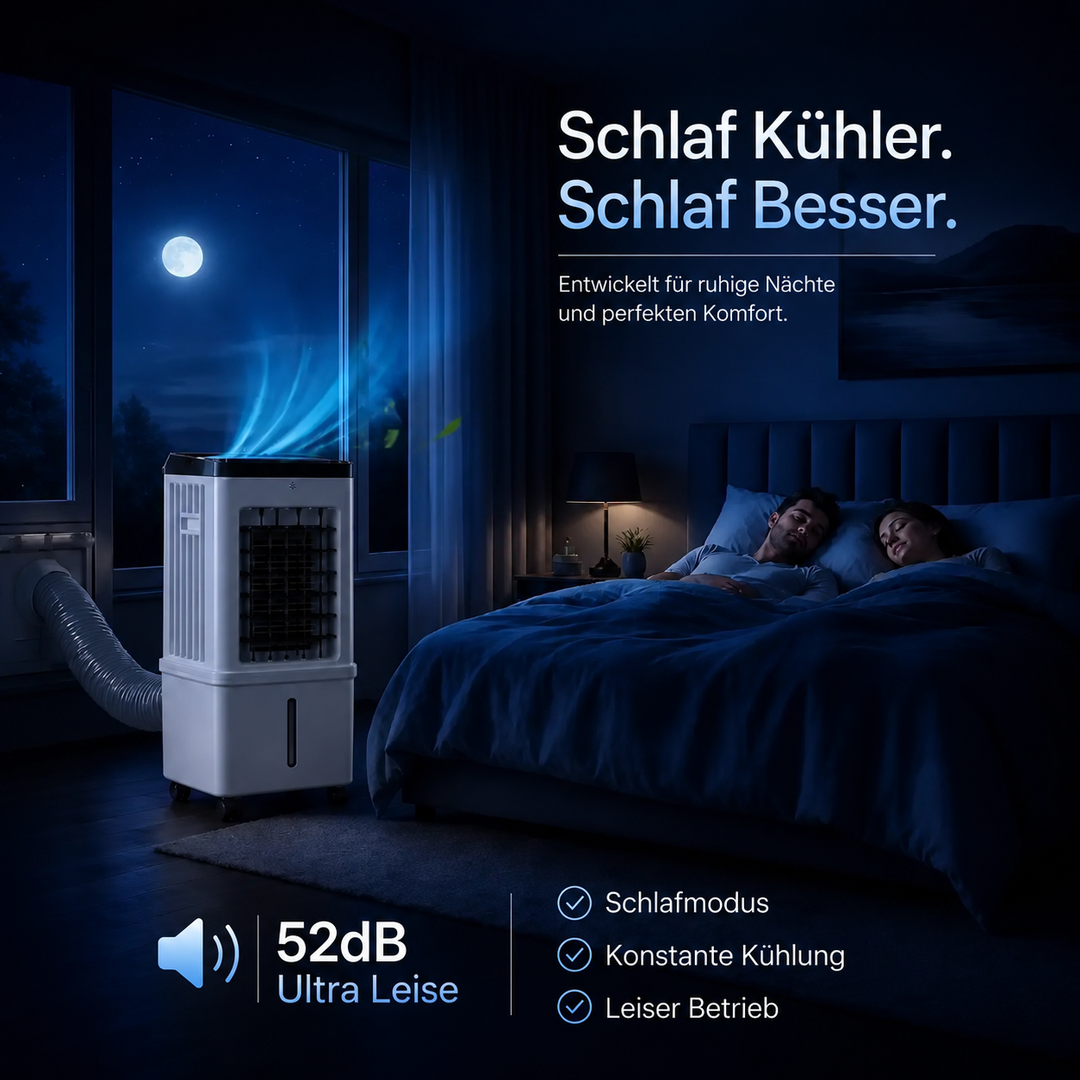 Tragbarer 3-in-1 Luftkühler, Entfeuchter & Ventilator