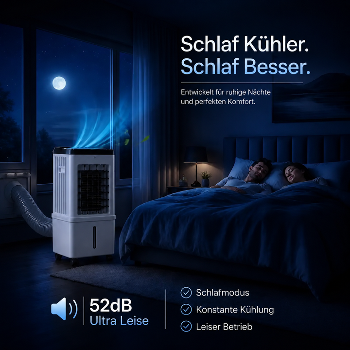 Tragbarer 3-in-1 Luftkühler, Entfeuchter & Ventilator