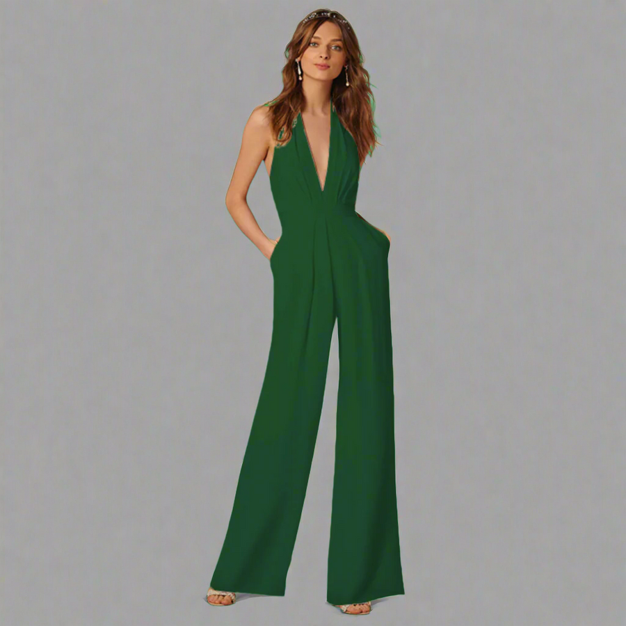 Damen Jumpsuit in Grün für elegante Abendanlässe