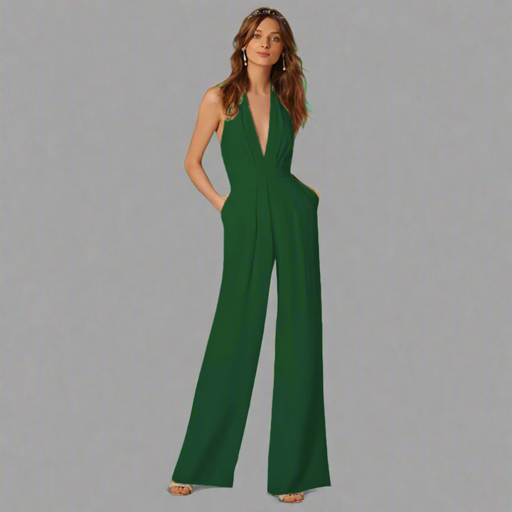 Damen Jumpsuit in Grün für elegante Abendanlässe