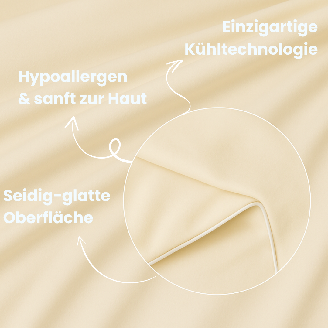 Unisex Sommerdecke Eisseide, extrem leicht & atmungsaktiv, ideal für warme Nächte.
