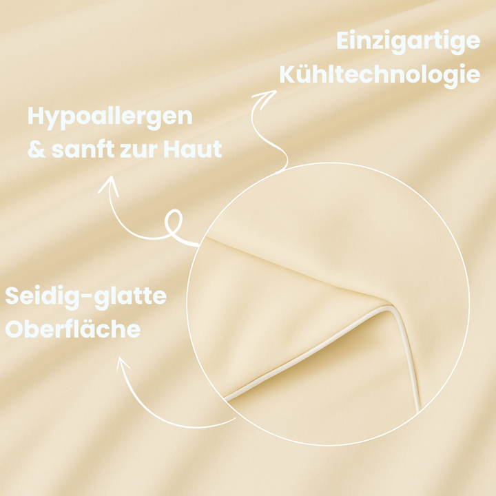 Unisex Sommerdecke Eisseide, extrem leicht & atmungsaktiv, ideal für warme Nächte.