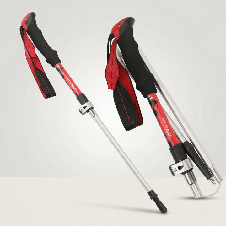 Faltmechanismus der Nordic Walking Stöcke für schnelles Zusammenbauen