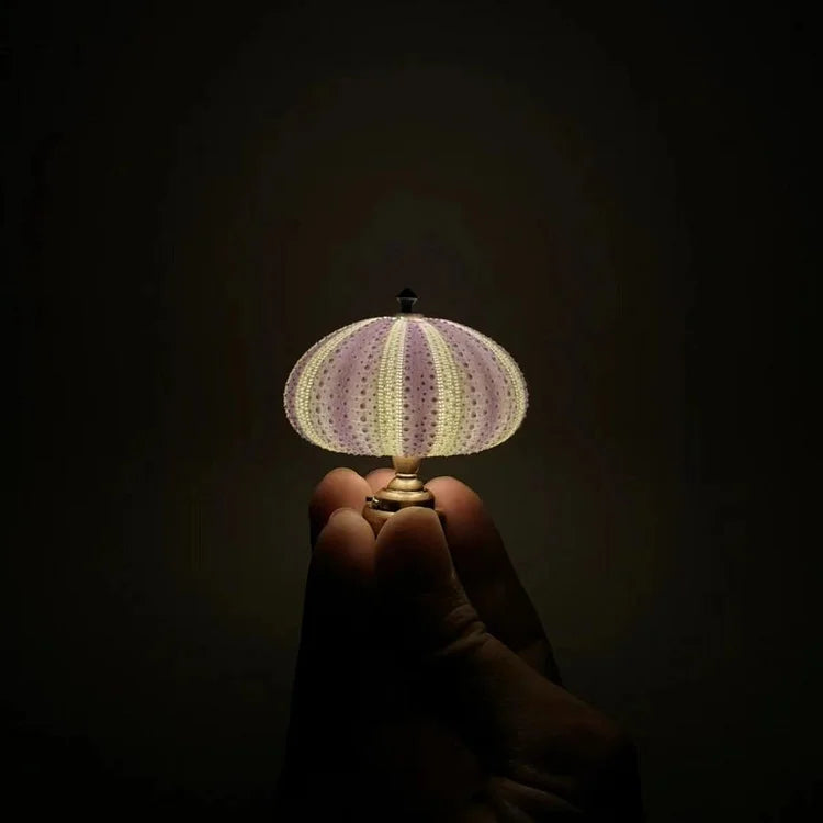 DIY Seeigel-Nachttischlampe: Kreatives Vintage-Ambiente