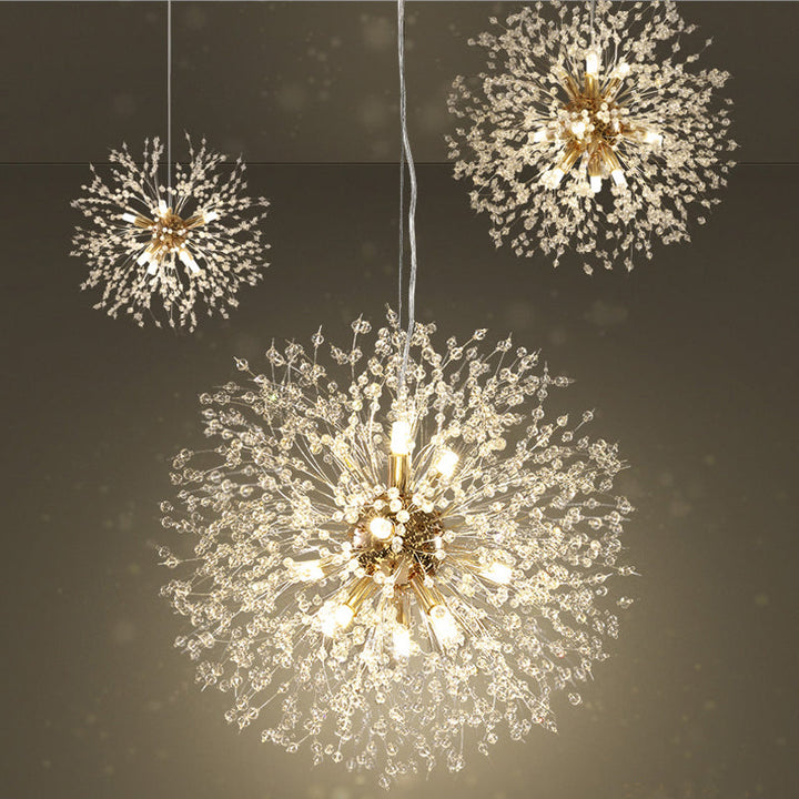 Moderne LED-Kristall-Pendelleuchte für Räume