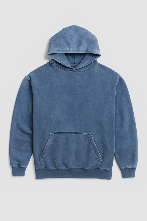 Herren Kapuzenpullover in Blau, locker geschnitten