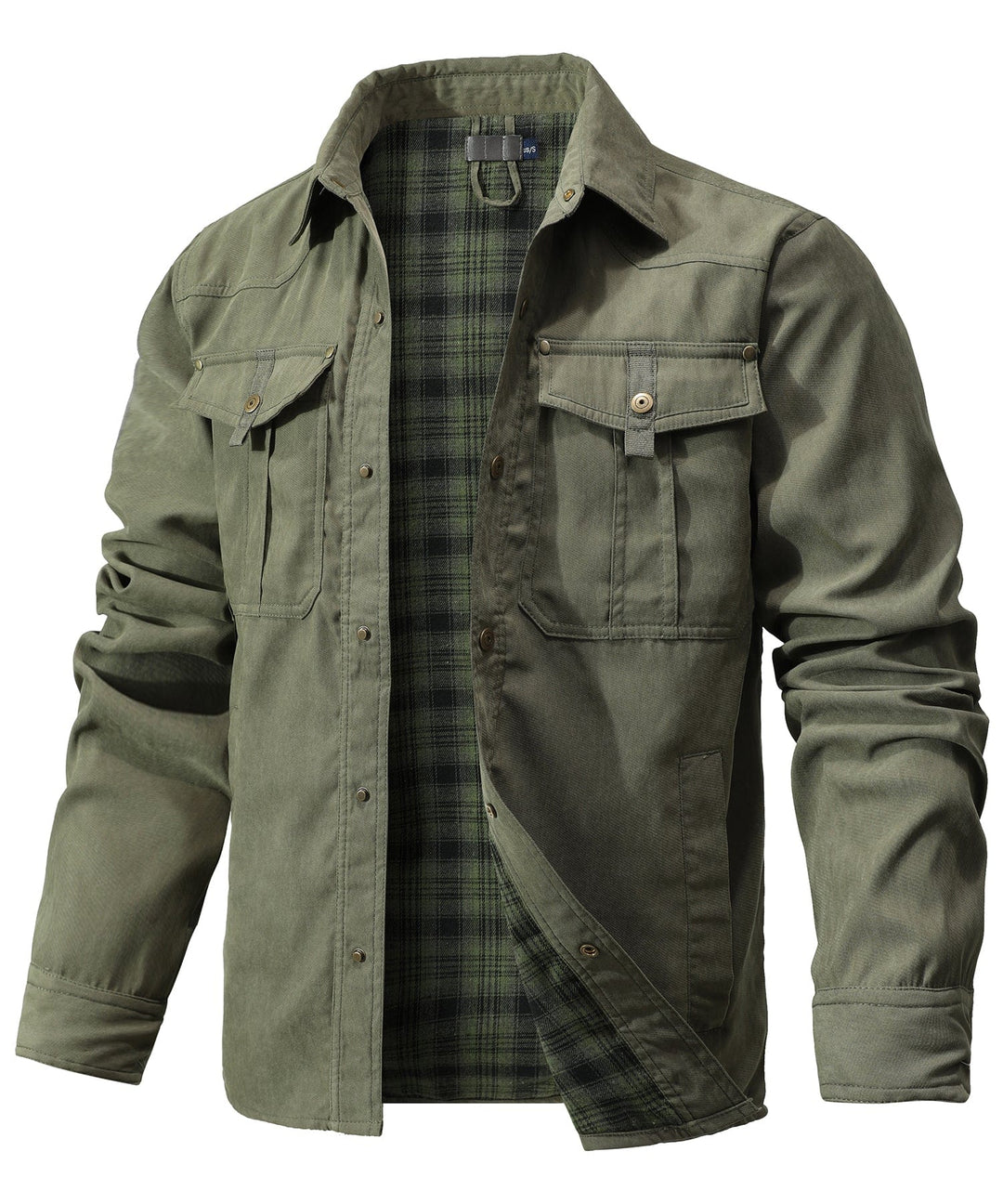 Funktionale Arbeitsjacke für Herren mit Taschendetails und Kragen