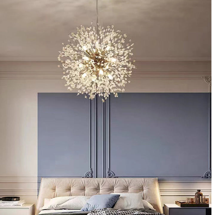 Moderne LED-Kristall-Pendelleuchte für Räume
