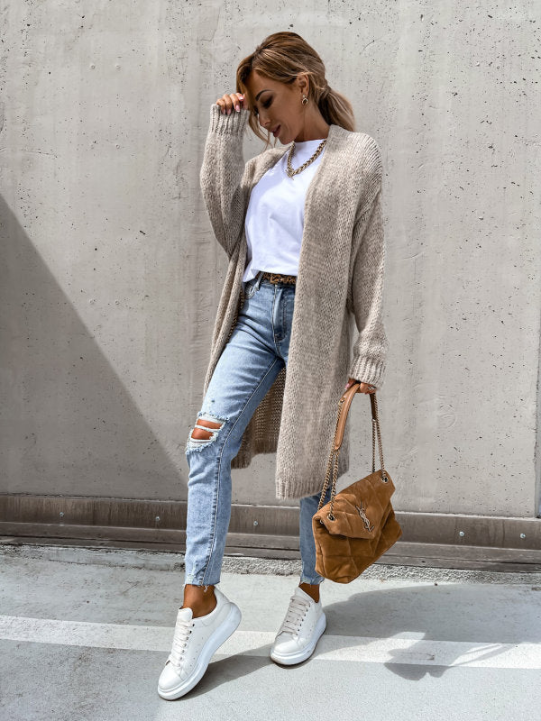 Rosa Amelie Cardigan, weich und warm, ideal für die Damen Herbst- und Wintermode.