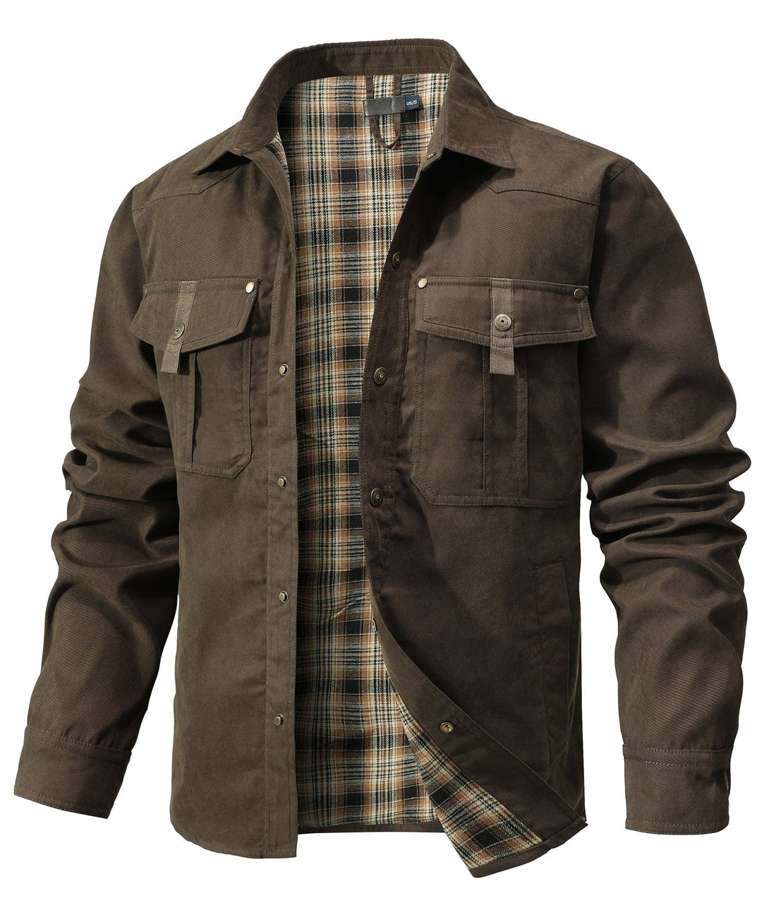 Nahaufnahme des strapazierfähigen Materials der Herren Outdoorjacke