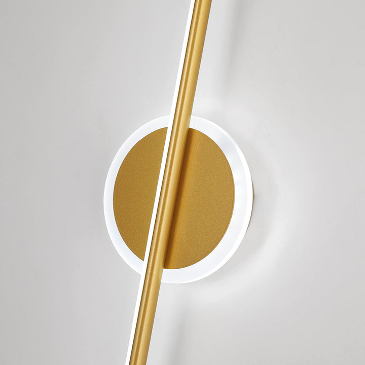 Moderne LED-Wandleuchte aus Metall und Silikon