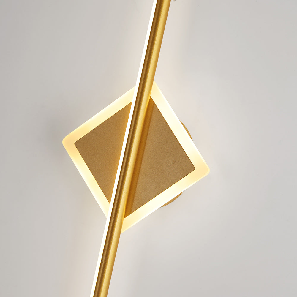 Moderne LED-Wandleuchte aus Metall und Silikon