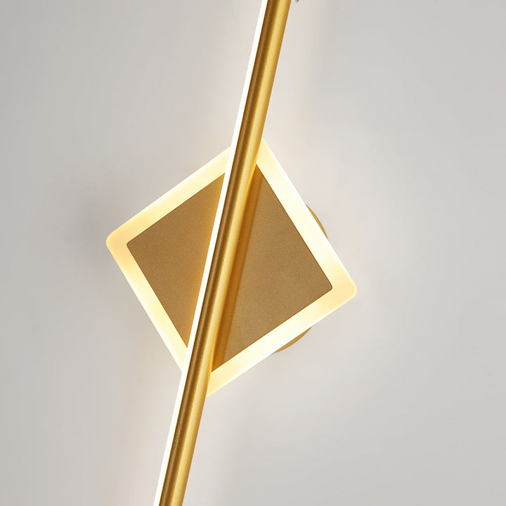 Moderne LED-Wandleuchte aus Metall und Silikon