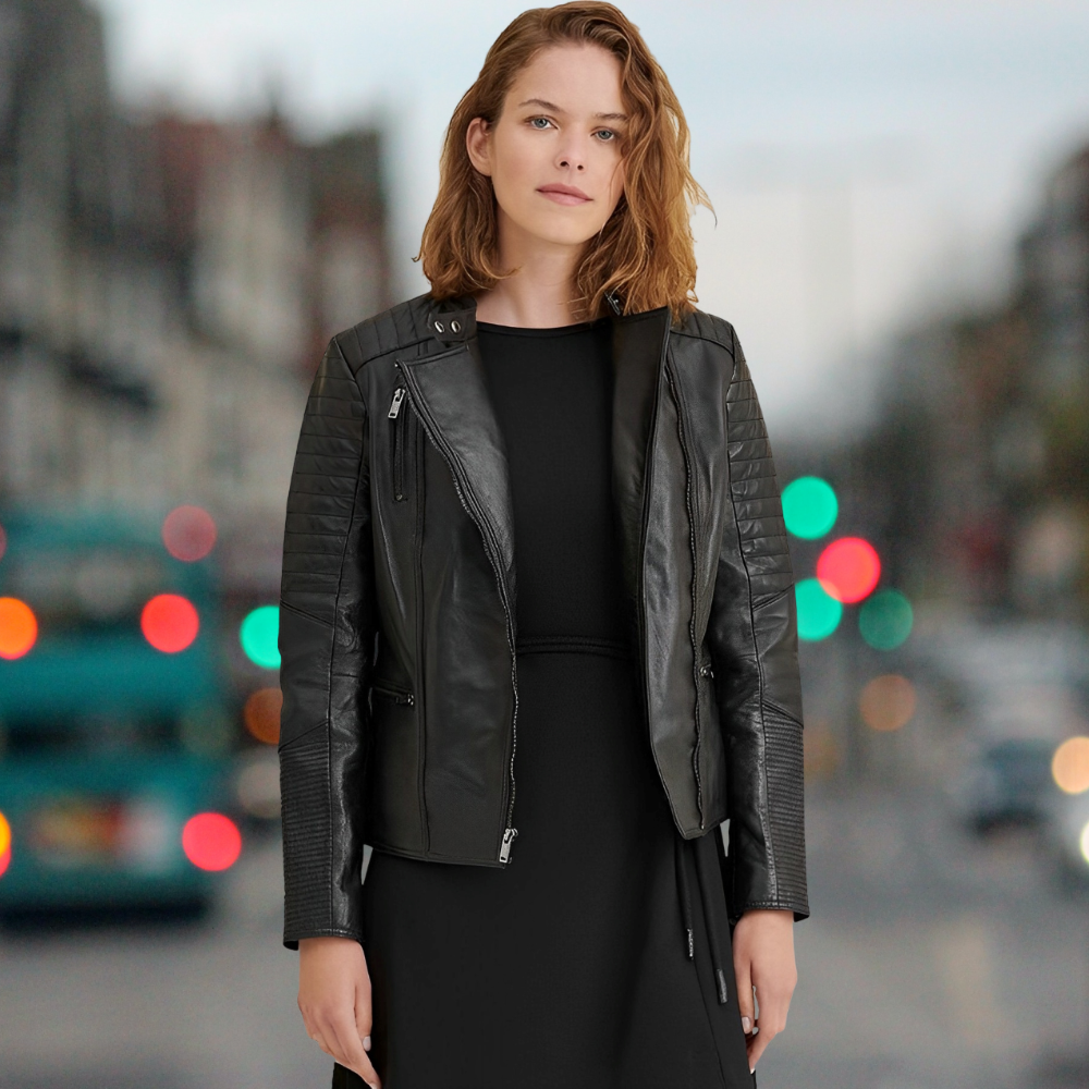 Damen Jacke mit urbanem Flair und eleganten Details