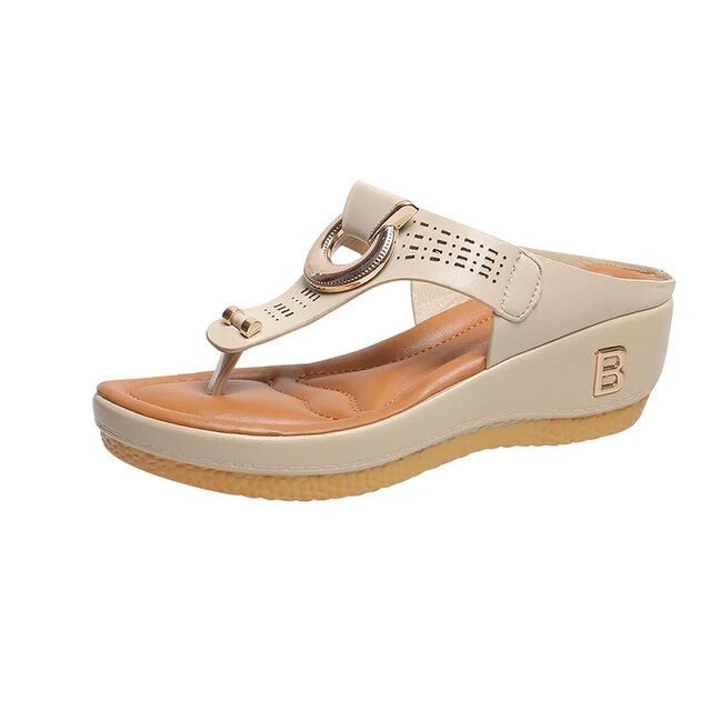 Bequeme Schuhe für Damen, flexible Laufsohle der Sommersandalen