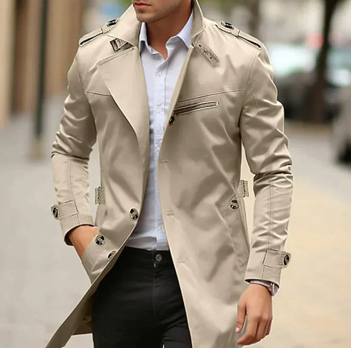 Herren Jacke in Beige im italienischen Stil