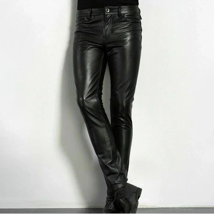 Herren Slim Fit Hose in Schwarz