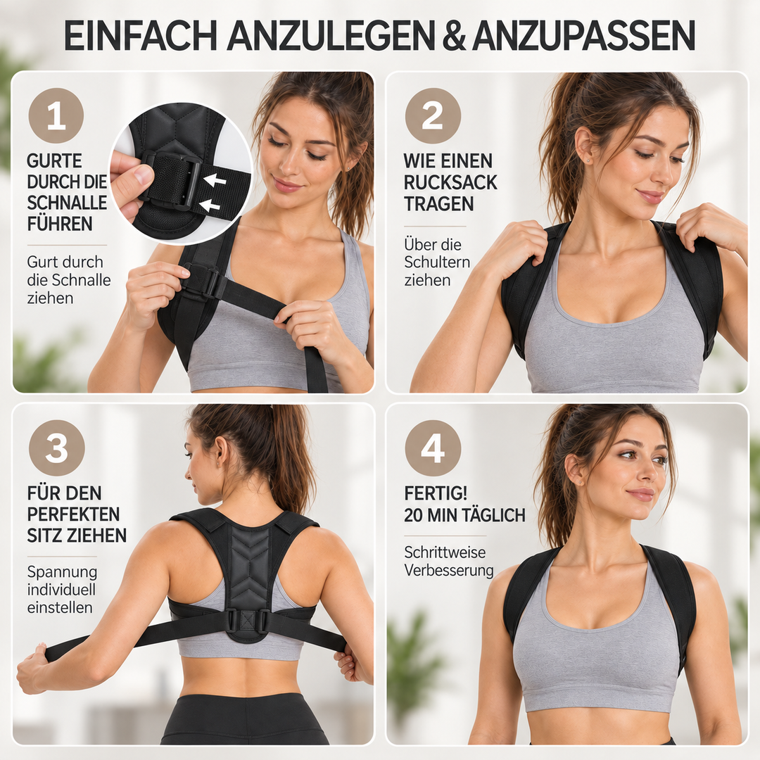 Rücken-Haltungskorrektur für eine gesunde Körperhaltung