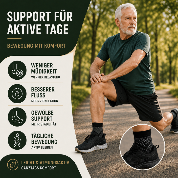 Sport-Knöchelbandage mit Kompression für Gelenkstütze bei Fitness & aktivem Lebensstil.