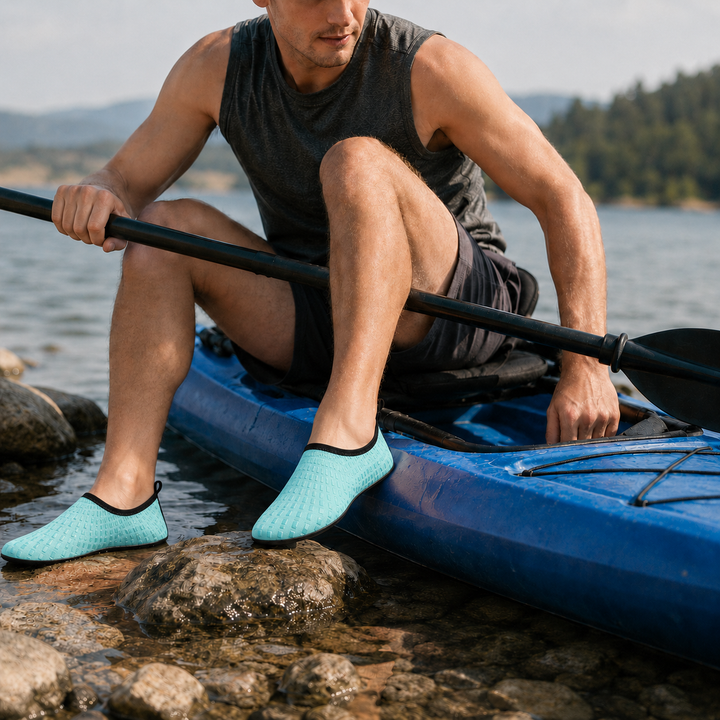 Barfuß-Badeschuh für Strand, Wassersport & Sommer, optimal für Schwimmen & Surfen.