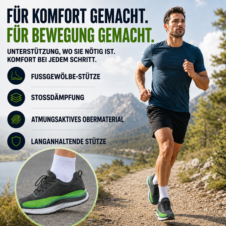 Ergonomische Unisex Sporteinlagen mit aktiver Gewölbestütze zur Linderung von Fußschmerzen und Ermüdung.
