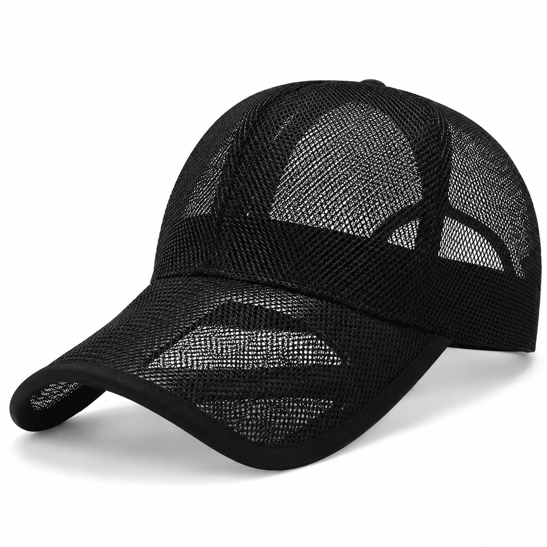 Verstellbare Mesh Kappe in marineblau mit optimaler Luftzirkulation