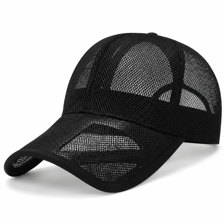 Verstellbare Mesh Kappe in marineblau mit optimaler Luftzirkulation