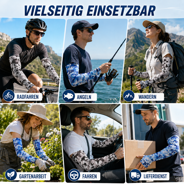 Unisex Halbfinger Armlinge für effektiven Sonnenschutz im Freien