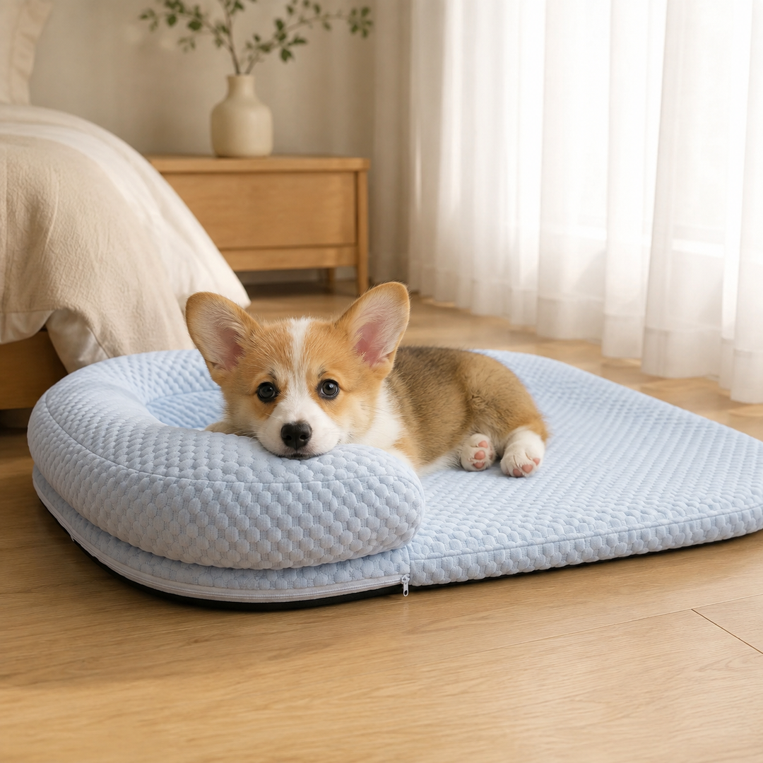 Kompaktes Katzenbett kühlend für den optimalen Liegekomfort