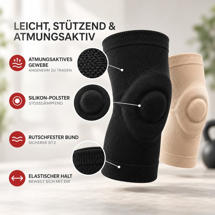 Sport-Knieschoner bieten Schutz & Komfort für Männer und Frauen im Training und im Alltag.