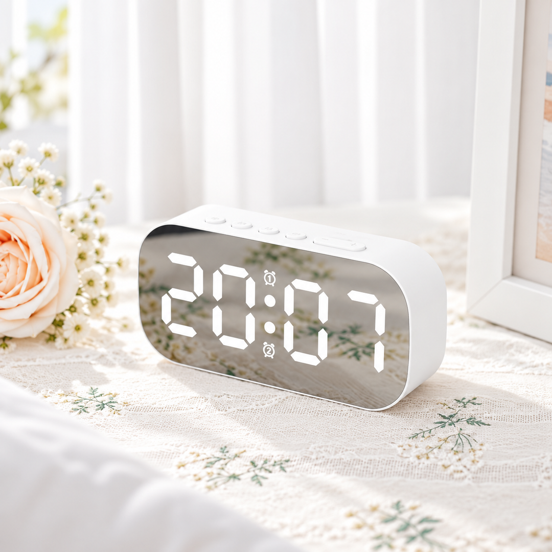 Hochwertiger digitaler Wecker mit präziser LED Zeitanzeige und Thermometer
