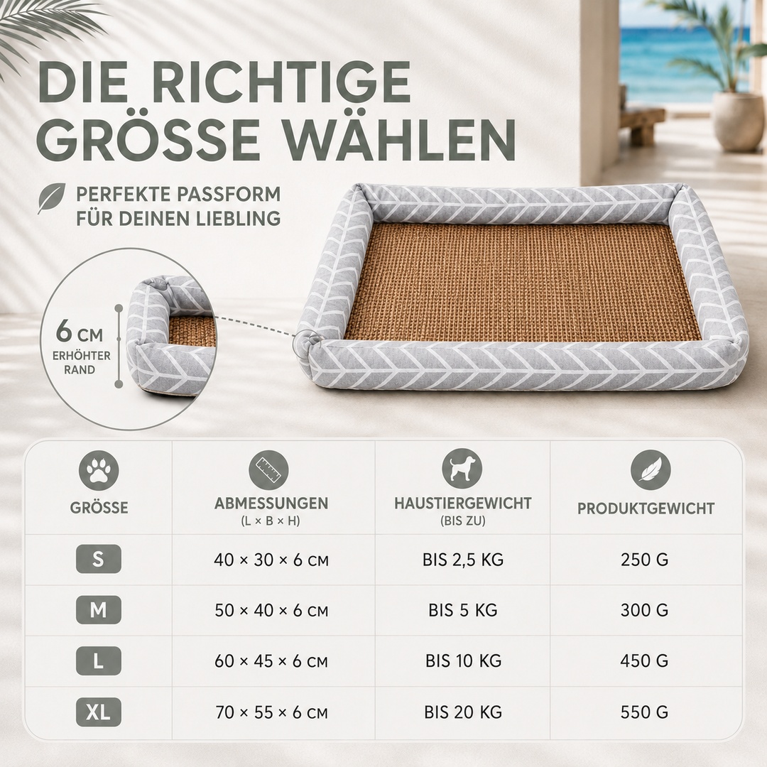 Pflegeleichtes Haustierbedarf-Produkt: Kühlmatte als Bett für Haustiere